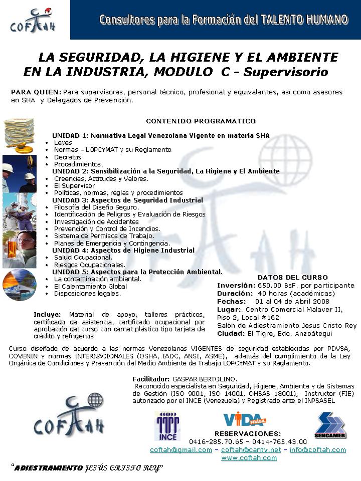 Invitación al Curso La Seguridad