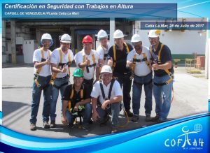 Certificacion en Seguridad con Trabajos en Altura (CARGILL) Catia La Mar