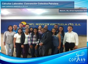 Cálculos Laborales: Convención Colectiva Petrolera (CNPC Services) Maturín
