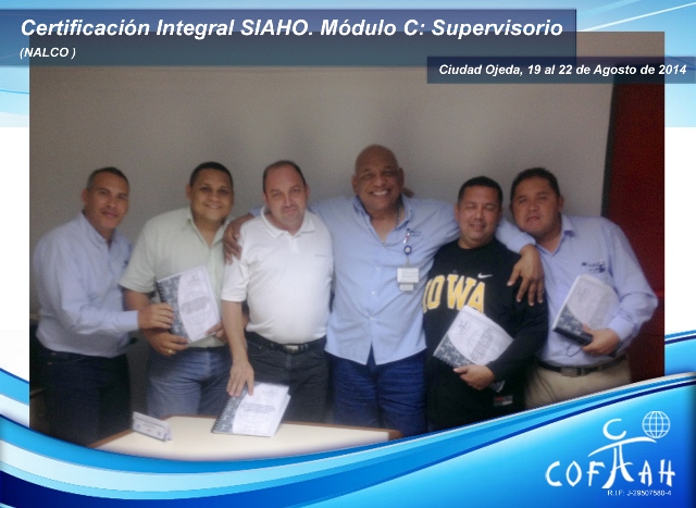 Certificación Integral SIAHO Módulo C Supervisorio (NALCO) Ciudad Ojeda