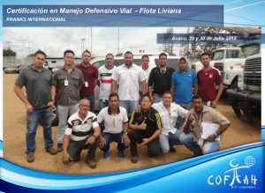 Certificación en Manejo Defensivo Vial - Flota Livina (FRANKS International) Anaco