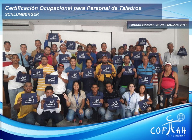 Certificación Ocupacional para Personal de Taladros (SCHLUMBERGER) Ciudad Bolívar -