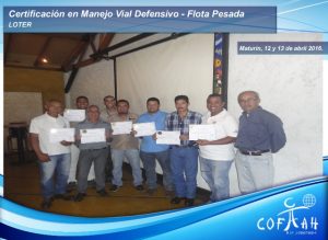 Certificación en Manejo Vial Defensivo - Flota Pesada (LOTER) Maturín