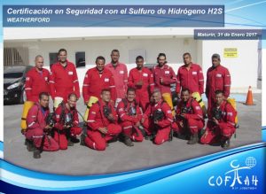 Certificación en Seguridad con el Sulfuro de Hidrógeno (WEATHERFORD) Maturin