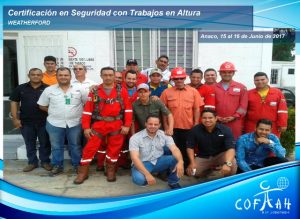 Certificación en Seguridad con Trabajos en Altura (WEATHERFORD) Anaco