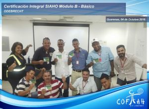 Certificación Integral SIAHO Módulo B – Básico (ODEBRECHT) Guarenas