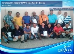 Certificación Integral SIAHO Módulo B – Básico (TROIL Services) El Tigre