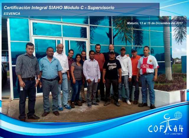 Certificación Integral SIAHO Módulo C - Supervisorio (ESVENCA) Maturín