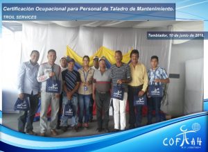 Certificación Ocupacional para Personal de Taladros de Mantenimiento (TROIL Services) Temblador