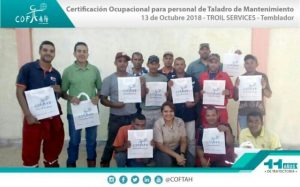 Certificación Ocupacional para Personal de Taladros de Matenimiento (TROIL Services) El Tigre