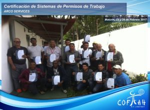 Certificación en Sistema de Permisos de Trabajo (ARCO Services) Maturin
