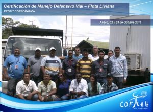 Certificación de Manejo Defensivo Vial - Flota Liviana (PROFIT Corporation) Anaco