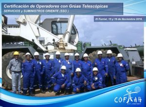 Certificación de Operadores con Grúas Telescópicas (SSO) El Furrial