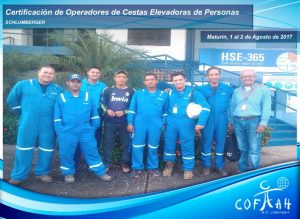 Certificación de Operadores de Cestas Elevadoras de Personas (SCHLUMBERGER) Maturín