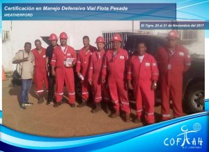 Certificación en Manejo Defensivo  Vial - Flota Pesada (WEATHERFORD) El Tigre