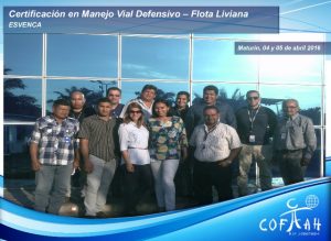 Certificación en Manejo Vial Defensivo - Flota Liviana (ESVENCA) Maturín