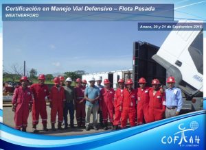 Certificación en Manejo Vial Defensivo - Flota Pesada (WEATHERFORD) Anaco