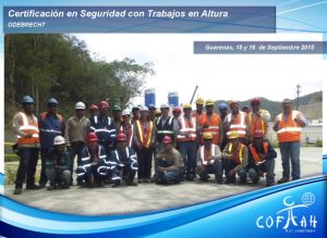 Certificación en Seguridad con Trabajos en Altura (ODEBRECHT) Guarenas