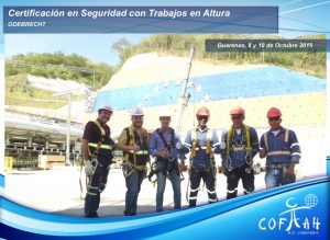 Certificación en Seguridad con Trabajos en Altura (ODEBRECHT) Guarenas