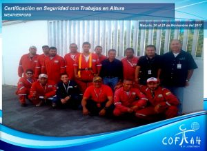 Certificación en Seguridad con Trabajos en Altura (WEATHERFORD) Maturín