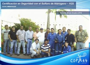 Certificación en Seguridad con el Sulfuro de Hidrógeno (SCHLUMBERGER) Maturín