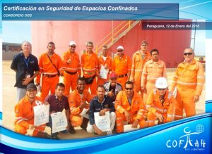 Certificación en Seguridad en Espacios Confinados (Consorcio OGS) Paraguaná