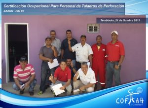 Certificación Ocupacional para Personal de Taladros de Perforación (SAXON) Temblador