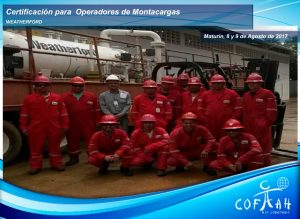 Certificación para Operadores de Montacargas (WEATHERFORD) Maturín