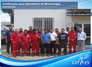 Certificación para Operadores de Montarcargas (WEATHERFORD) Anaco