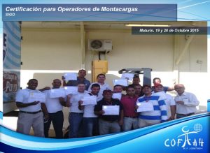 Certificación para Operadores de Montacargas (SIGO) Maturín