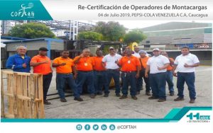 Re-Certificación de Operadores de Montacargas (PEPSI-COLA) Caucagua