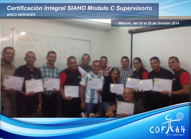 Certificación Integral SIAHO Módulo C - Supervisorio (ARCO SERVICES) Maturín