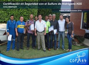 Certificación en Seguridad con el Sulfuro de Hidrógeno (SCHLUMBERGER) Anaco