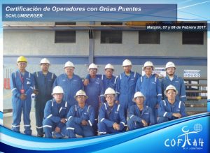 Certificación de Operadores con Grúas Puentes (SCHLUMBERGER) Maturín