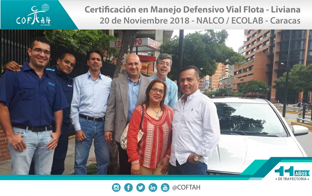 Certificación en Manejo Defensivo Vial - Flota Livana (NALCO - ECOLAB) Caracas