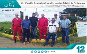 Certificación Ocupacional para Personal de Taladro de Perforación (PRECISION DRILLING) Anaco