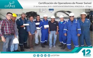 Certificación de Operadores de Power Swivel (EVERTSON) El Tigre