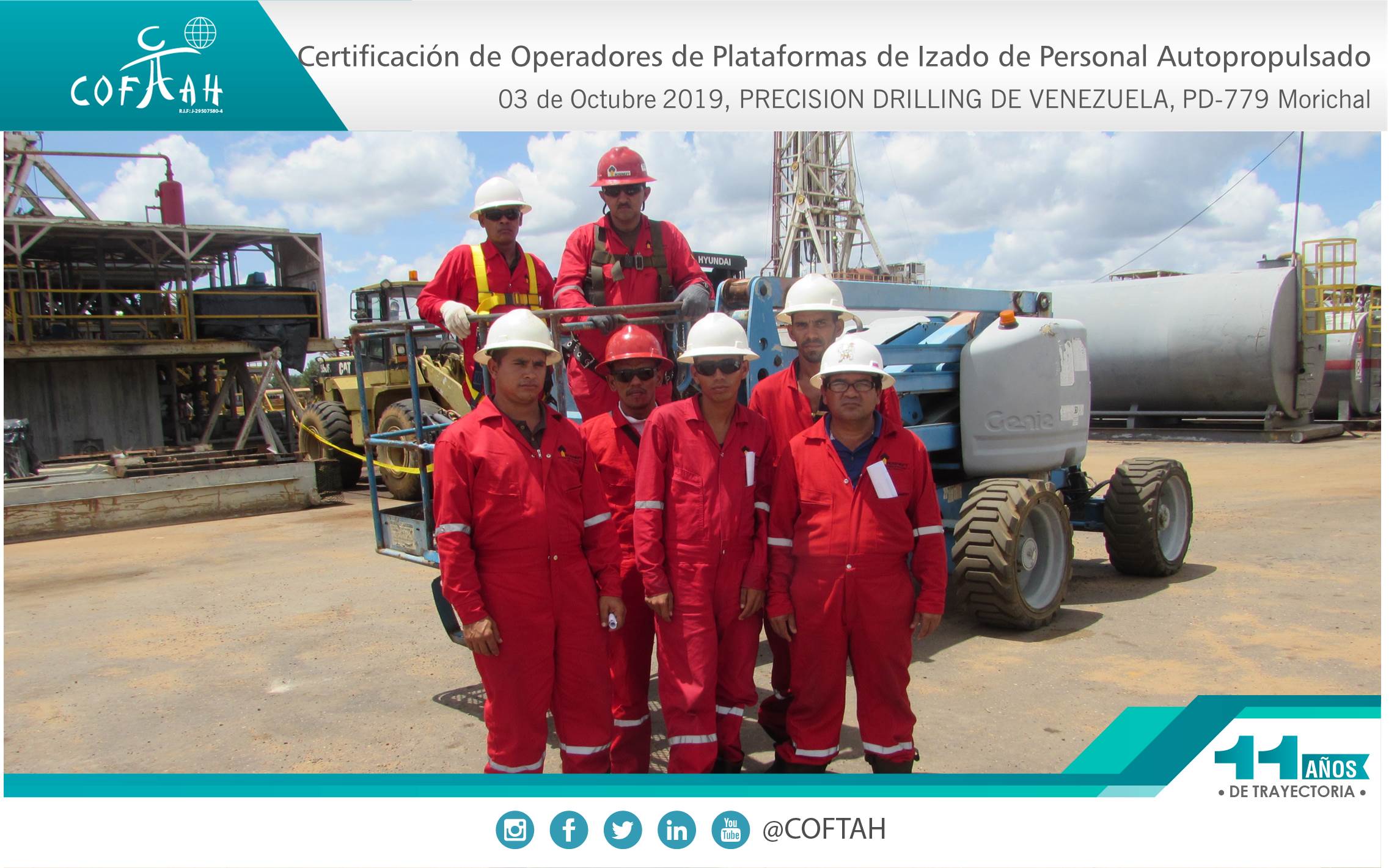 Lee más sobre el artículo Certificación de Operadores de Plataformas de Izado de Personal Autopropulsados (PRECISION DRILLING) PDVEN-779 Morichal