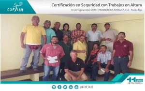 Certificación en Seguridad con Trabajos en Altura (PROMADRICA) Punto Fijo