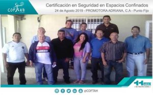 Certificación en Seguridad en Espacios Confinados (PROMADRICA) Punto Fijo