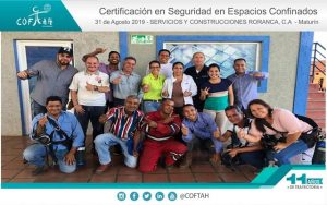 Certificación en Seguridad en Espacios Confinados (RORANCA) Maturín