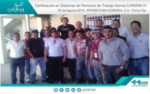 Certificación en Sistema de Permisos de Trabajo (PROMADRICA) Punto Fijo