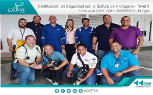 Certificación en Seguridad con el Sulfuro de Hidrogeno (SCHLUMBERGER) El Tigre