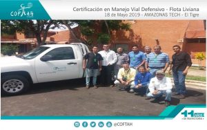 Re-Certificación en Manejo Vial Defensivo - Flota Liviana (AMAZONAS TECH) El Tigre