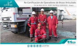 Re-Certificación de Operadores de Brazos Articulados (ROFF OILFIELD SERVICES) Anaco