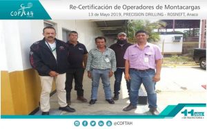 Re-Certificación de Operadores de Montacargas (PRECISION DRILLING – ROSNEFT) Anaco