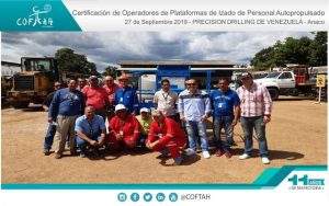 Certificación de Operadores de Plataformas de Izado de Personal Autopropulsados (PRECISION DRILLING) Anaco