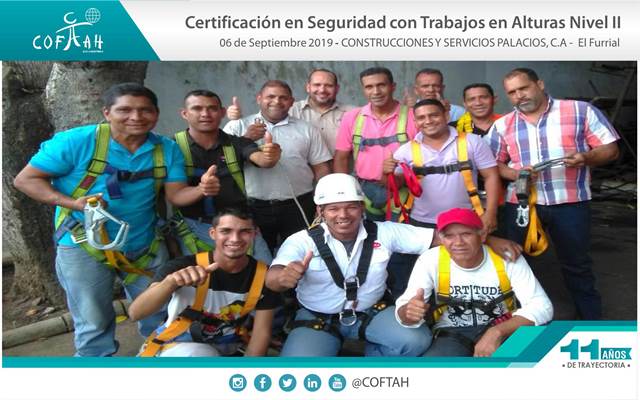 Certificación en Seguridad con Trabajos en Altura (COSPACA) El Furrial