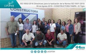 ISO 9002-2016 Directrices para la Aplicación de la Norma ISO 9001-2015 (CONSTRUCTORA TAMPA) El Tigre