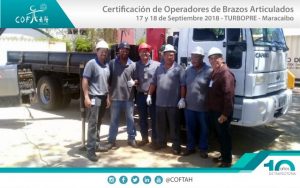 Certificación de Operadores de Brazos Artículados (TURBOPRE) Maracaibo
